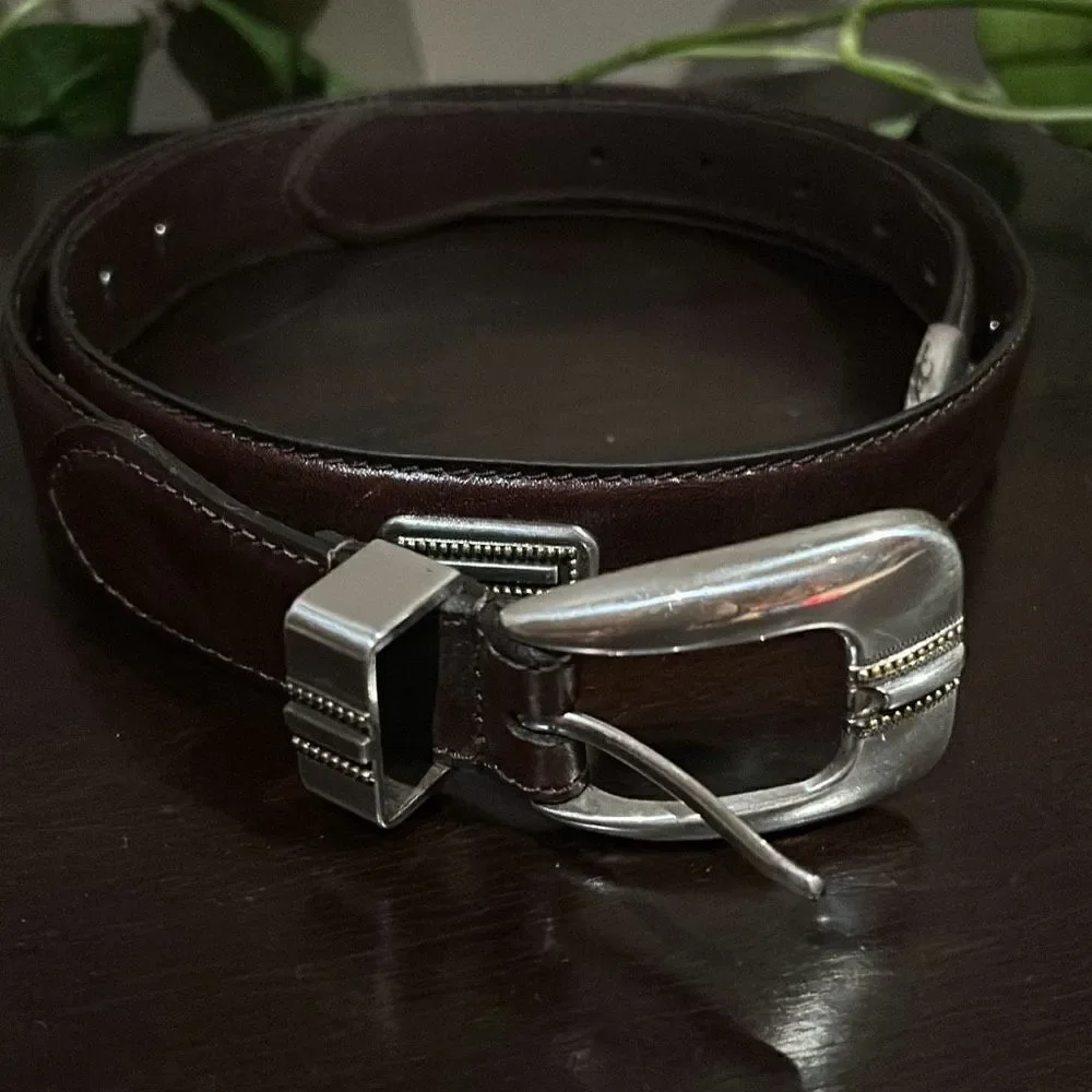 Vintage Fossil Men’s Brown Leather Western Cowboy Belt 40”